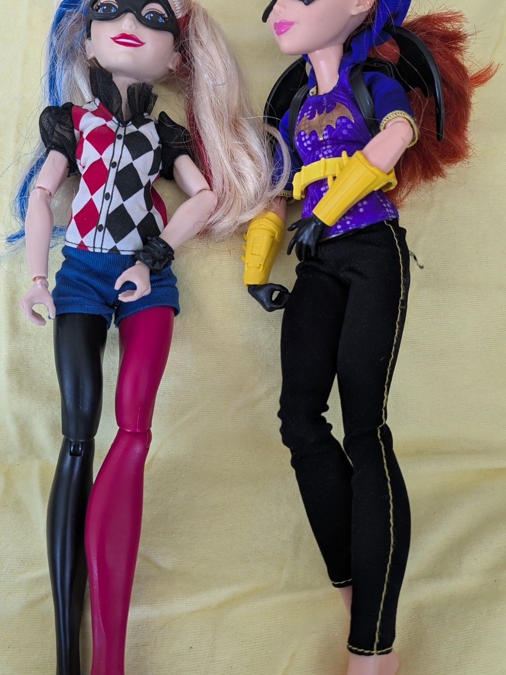 Harlem Quin And Bat Girl Dolls
